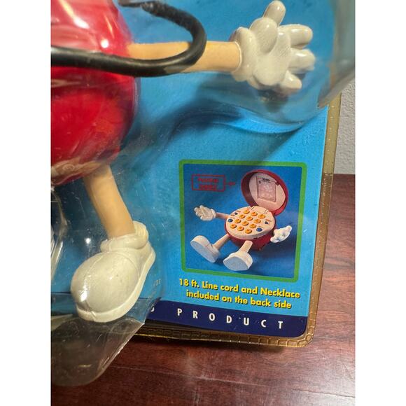 Vintage 1990s M&M's Red Officially Licensed Phone and Headset Sealed in Package - Picture 4 of 9